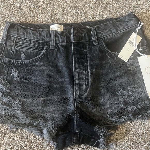 NWT PILCRO DEVON RHINESTONE SHORTS - Picture 7 of 10